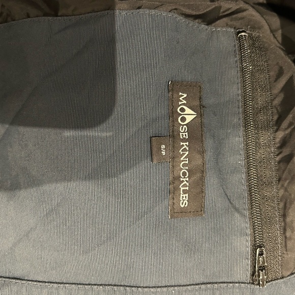 Moose Knuckles Black Puffer Jacket with Fur Hood - Picture 7 of 7